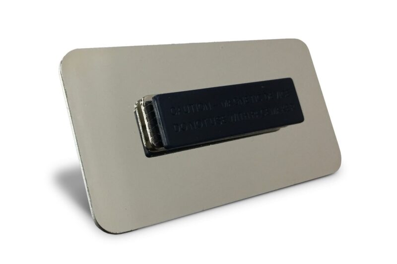 KWGOOne | Framed Name Tag - Silver Block 1.5x3 - Image 2
