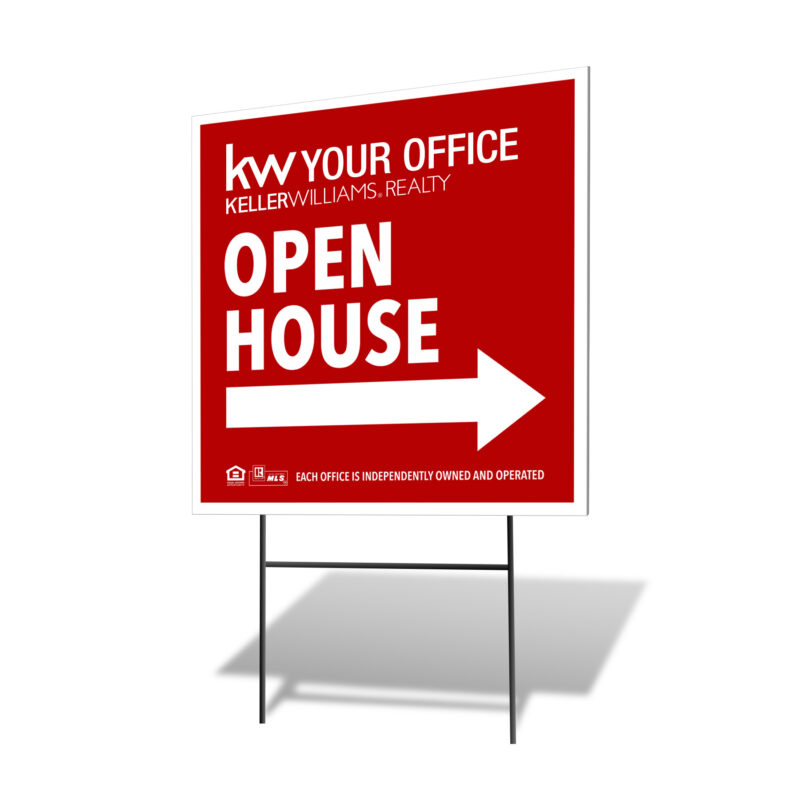 Open House Sign 18"x18" w/H-Stake