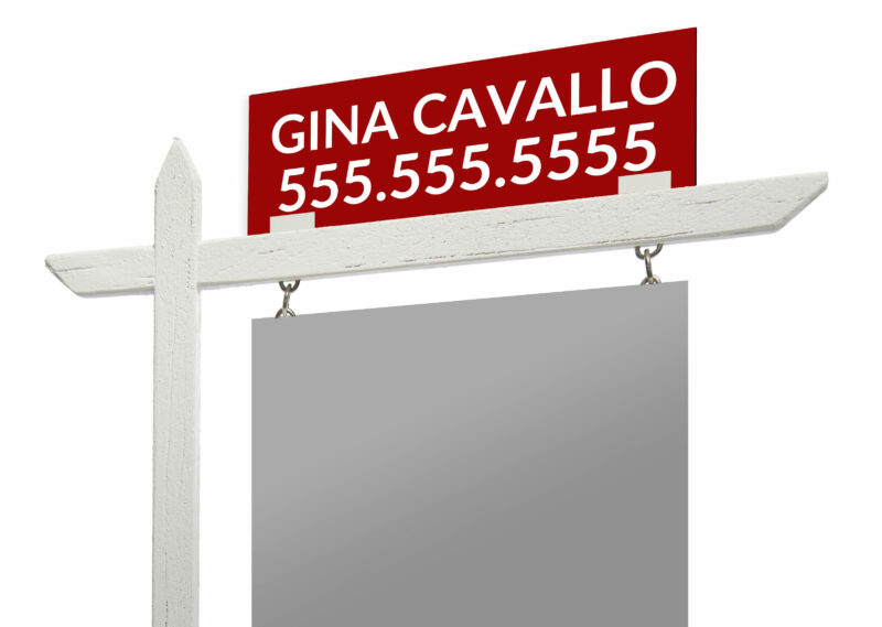 4mm Coroplast Sign Riders 18" x 6"