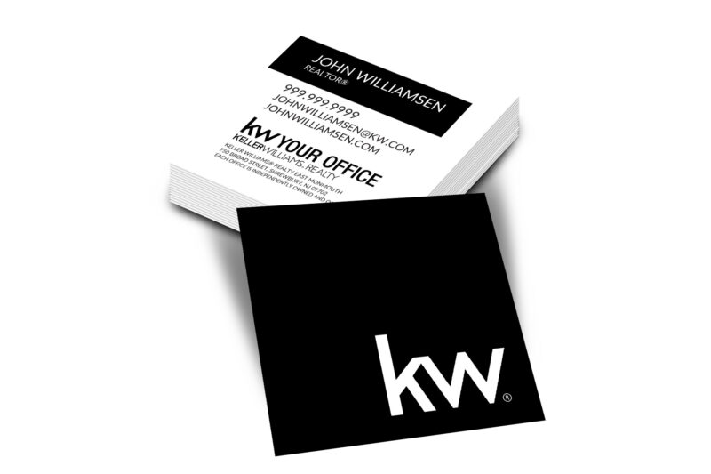 Black Square KW Business Card