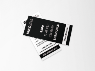 BK Title &  Escrow Rack Cards