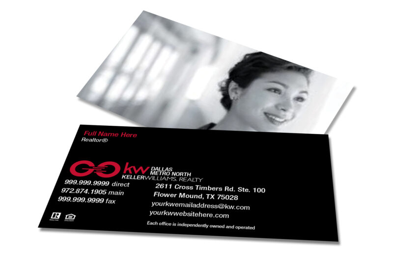 Classic GO Black/Picture Horizontal Business Card