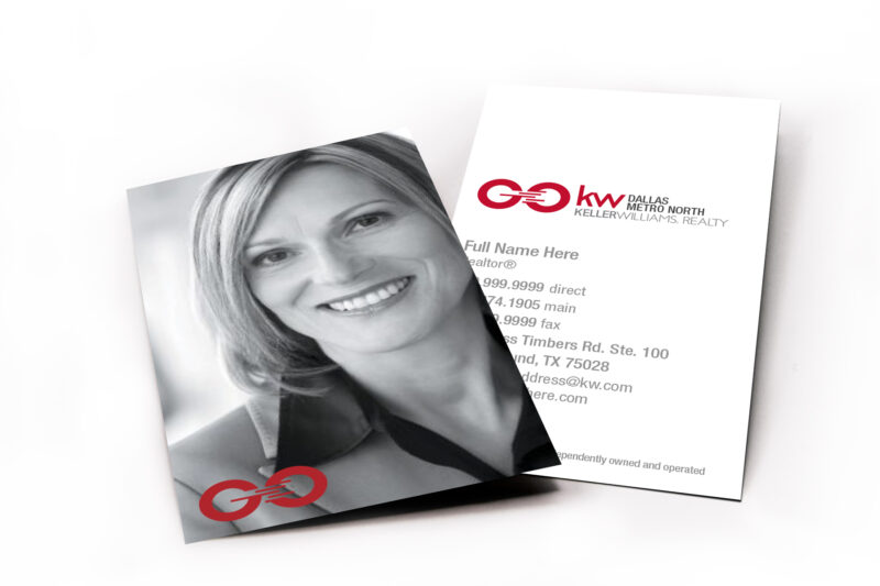 Classic GO White/Picture Vertical Business Card