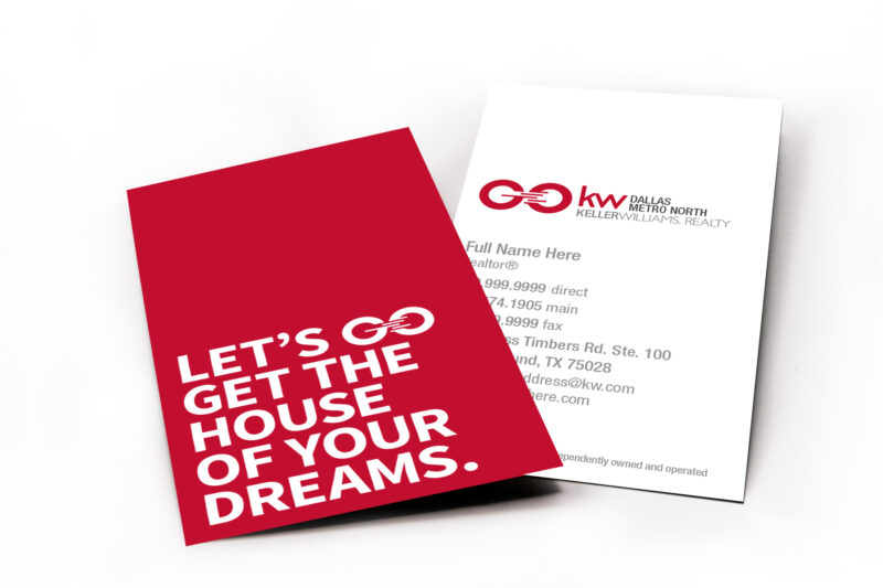 GO Expression Dream Home Vertical Business Card