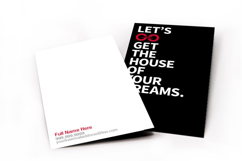 GO Pocket Card White/Black House of our Dreams Business Card