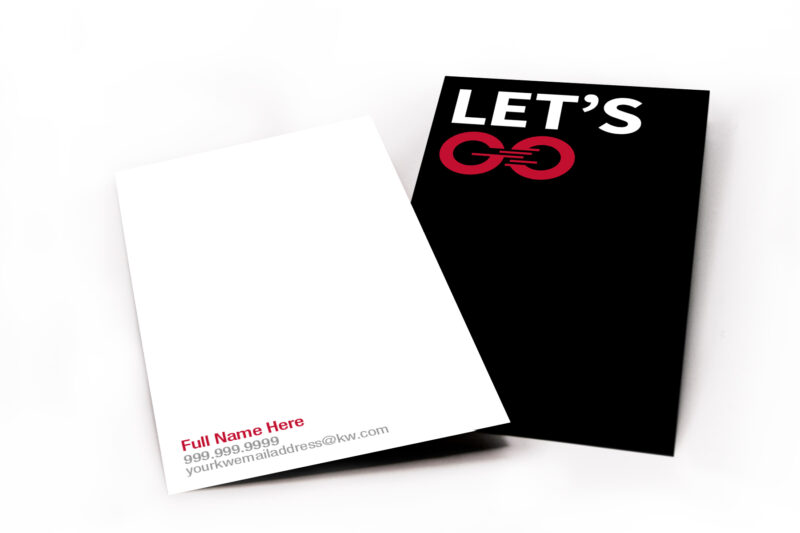 GO Pocket Card White/Black Let’s Go Business Card