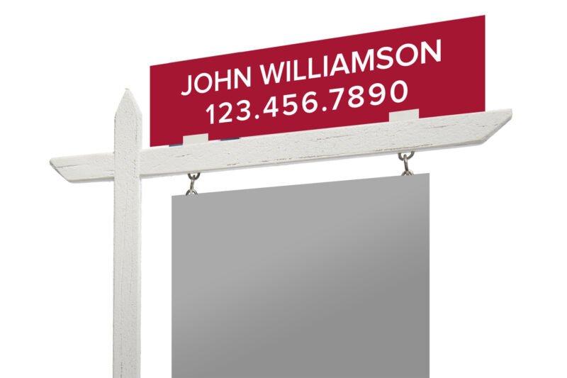4mm Coroplast Sign Riders 24" x 6"