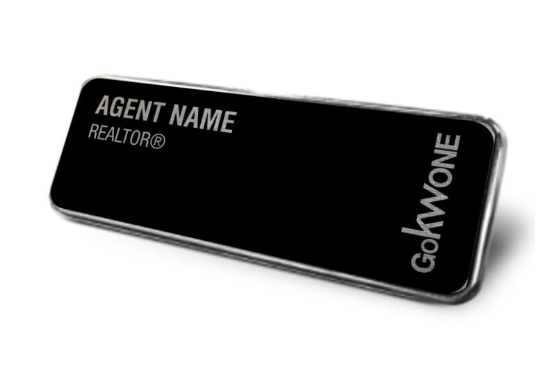 KWGOOne | Framed Name Tag - Black 1x3