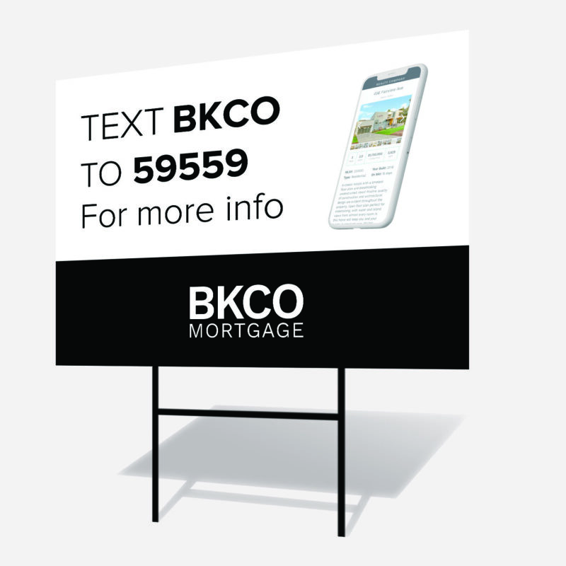 BKCO Mortgage | Sign 18" x 24" w/H-Stake - Image 6