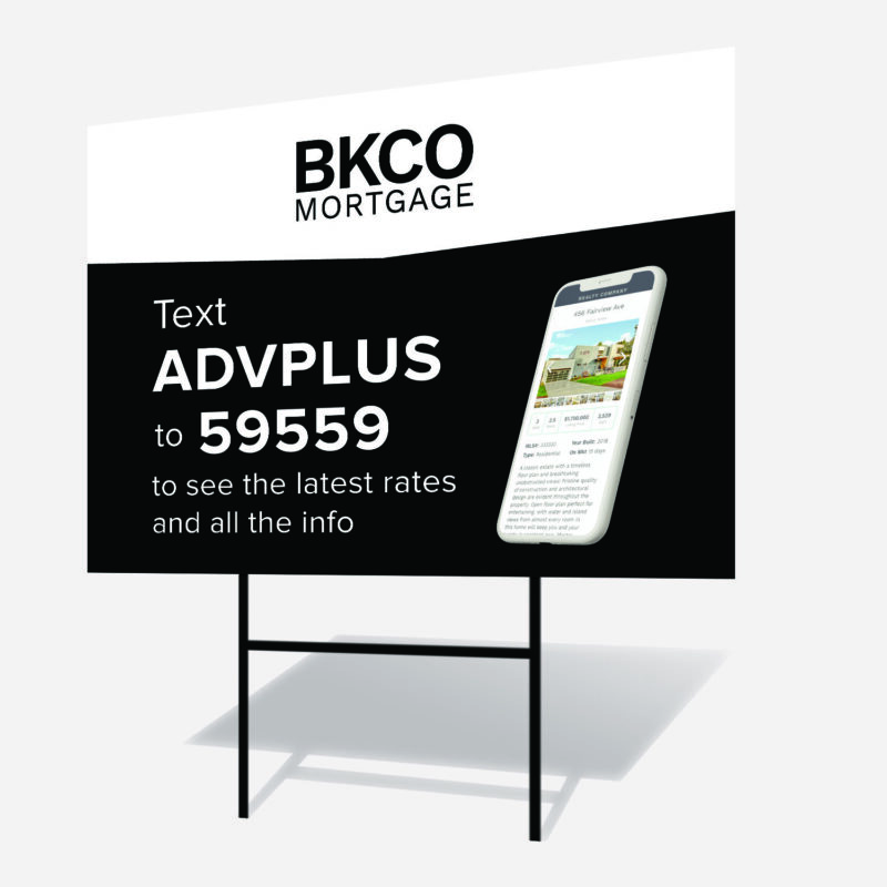 BKCO Mortgage | Sign 18" x 24" w/H-Stake - Image 5