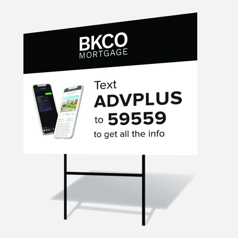 BKCO Mortgage | Sign 18" x 24" w/H-Stake - Image 2