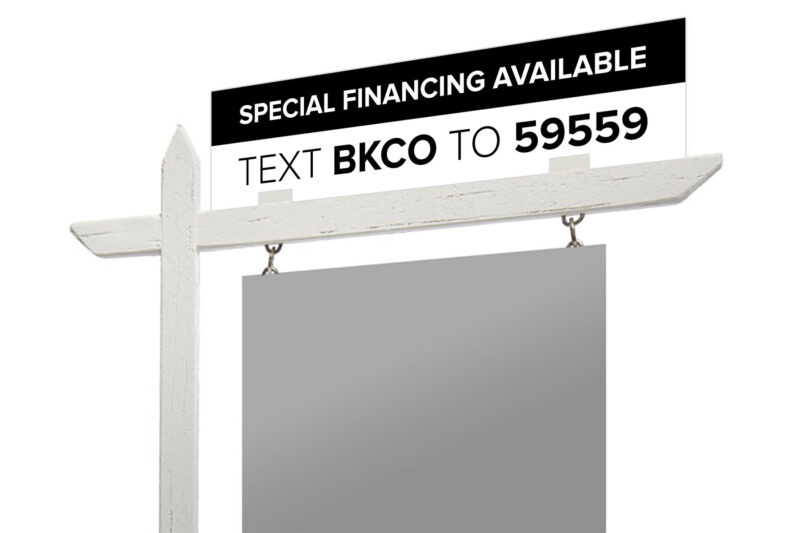 BKCO Mortgage | 3mm PVC Sign Riders 6" x 24"