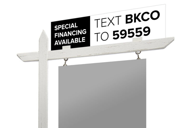 BKCO Mortgage | 3mm PVC Sign Riders 6" x 24" - Image 5