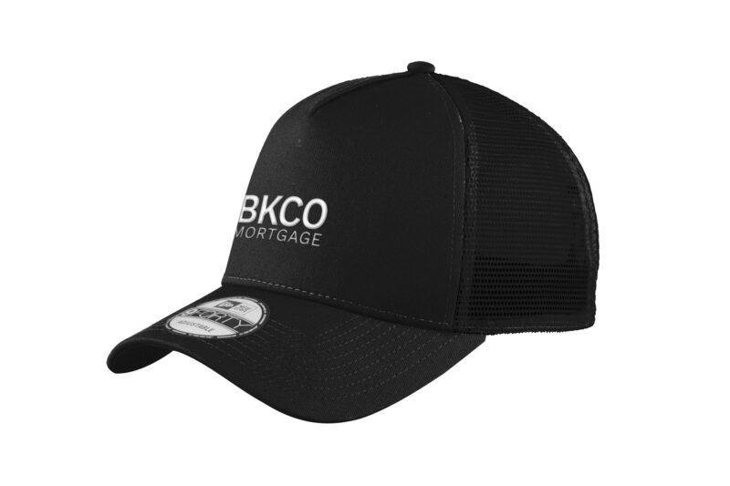 BKCO Mortgage | New Era 9FORTY Snapback Trucker Hat (front center logo)