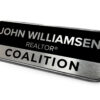 Coalition | Framed Name Tag - Black/Silver 1x3 Name Tag