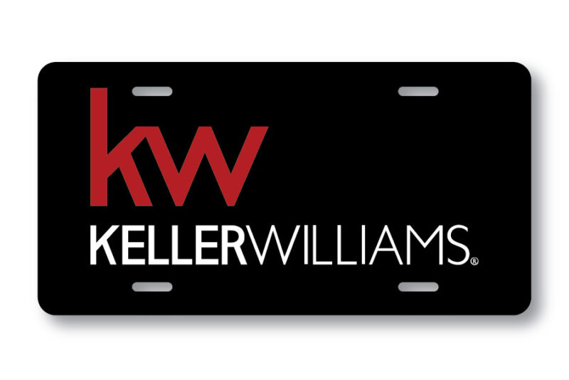 Keller Williams License plate- Red