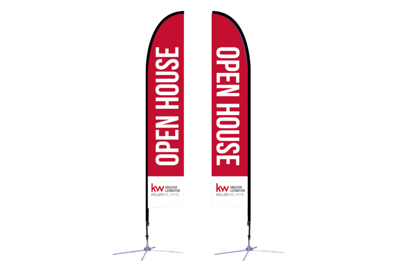 Keller Williams Greater Lexington | 14 ft. Feather Flag X-Based Double-Sided