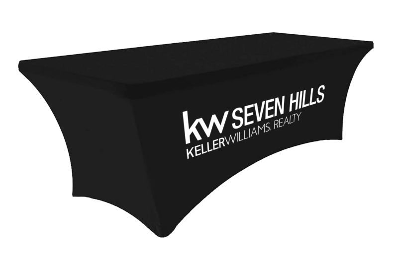 Keller Williams Seven Hills | 6 ft. Stretch Table Throw 3-sided with Custom Print