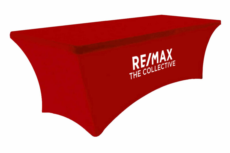 Larson Group/ReMax Collective | 6 ft. Stretch Table Throw 3-sided with Custom Print - Image 3