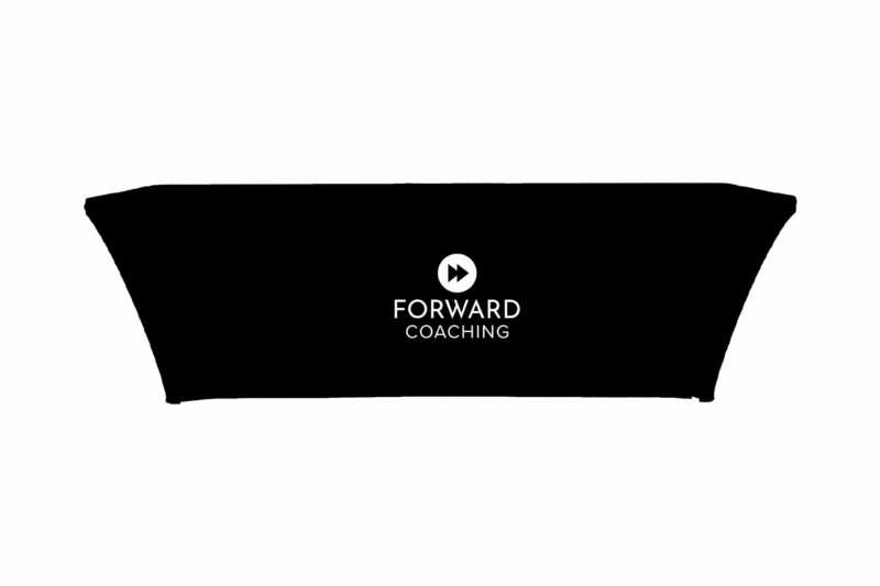 Forward Coaching | 8 ft. Stretch Table Throw 3-sided with Custom Print - Image 2