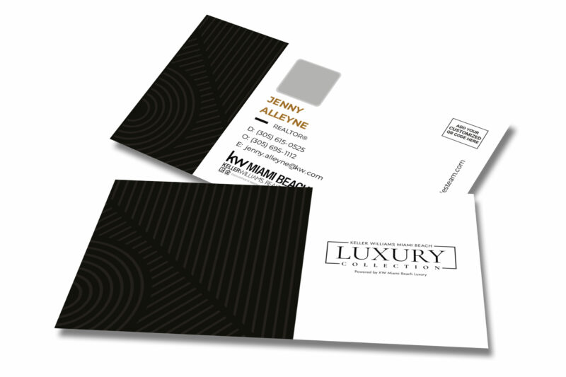 KWMB | Luxury Black KW Business Card with Photo