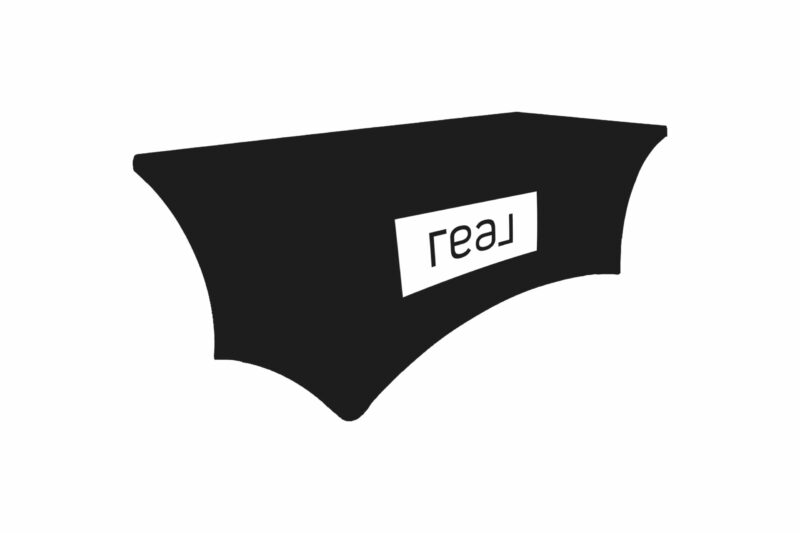 Real | 6 ft. Stretch Table Throw 3-sided with Custom Print