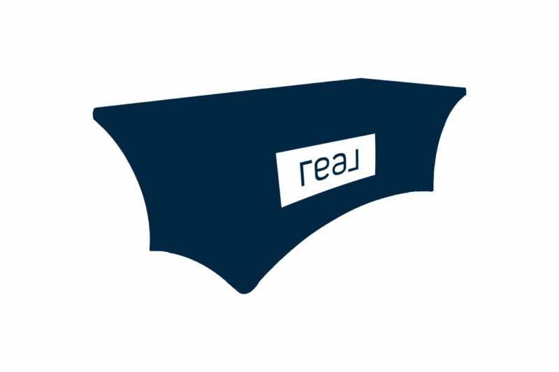 Real | 6 ft. Stretch Table Throw 3-sided with Custom Print - Image 3