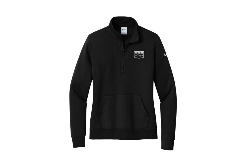 ROC | Nike Women's Club Fleece Sleeve Swoosh 1/2-Zip - Image 2
