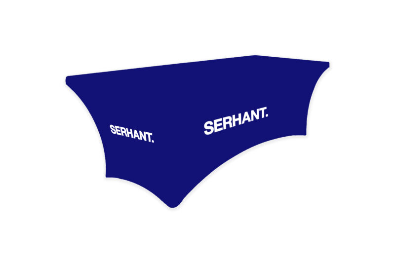 Serhant | 6 ft. Stretch Table Throw 3-sided with Custom Print - Image 2