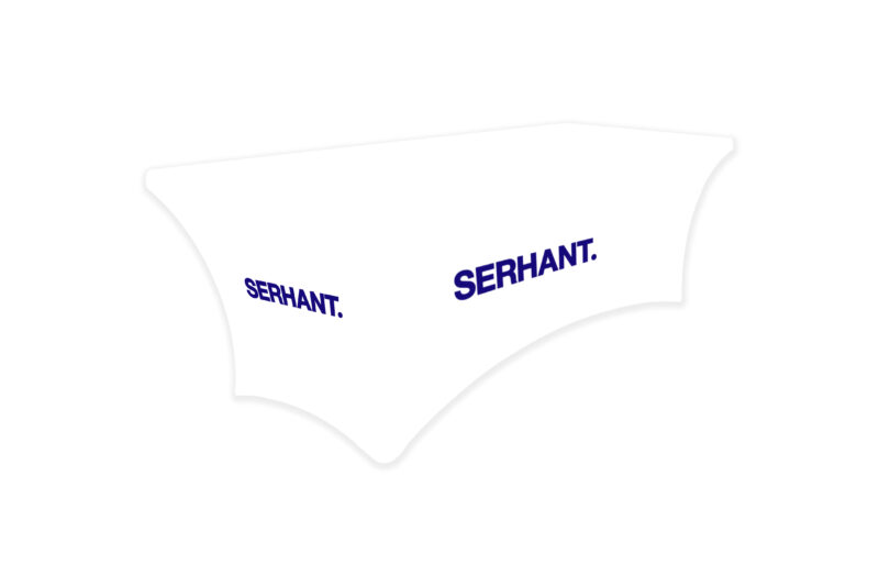 Serhant | 6 ft. Stretch Table Throw 3-sided with Custom Print
